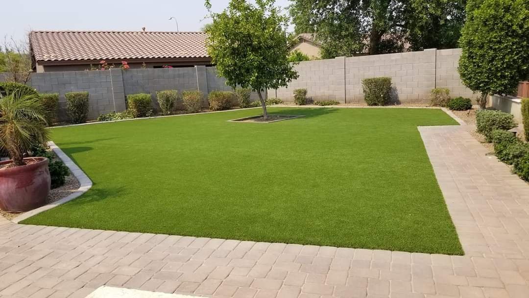 Our newly installed artificial turf makes this backyard in Tucson AZ beautiful and clean.